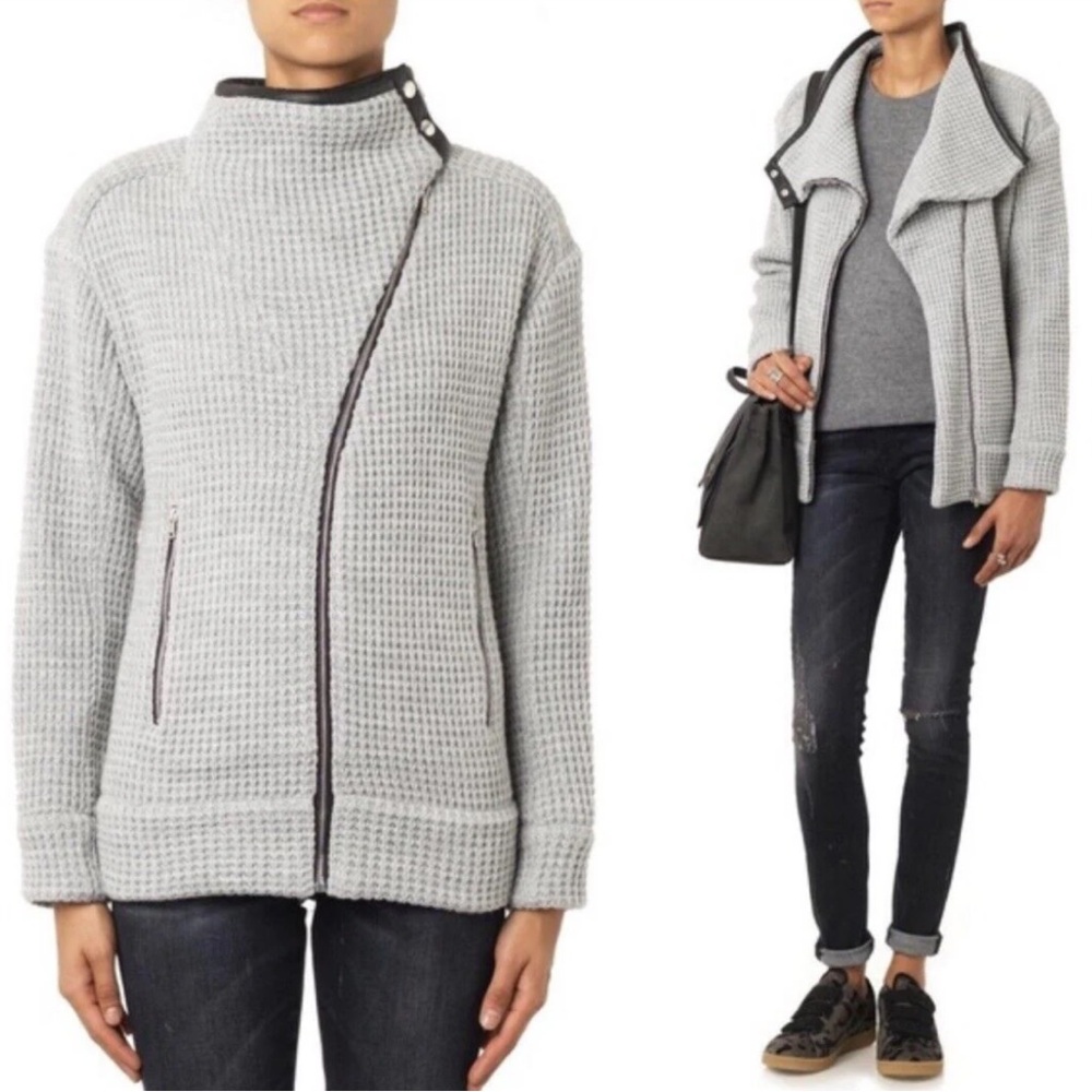 IRO Chelane Waffle Knit Sweater Jacket